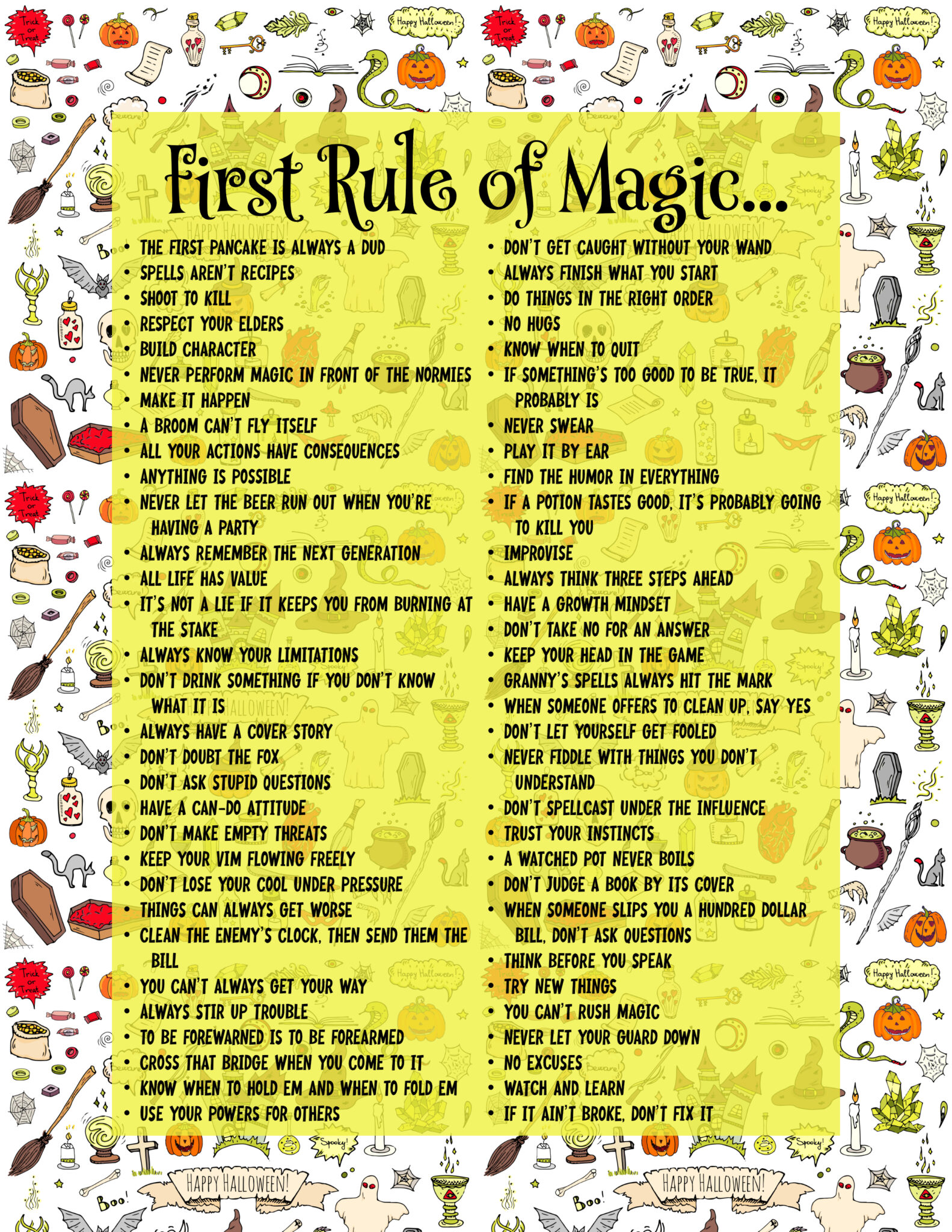 the rules of magic wikipedia